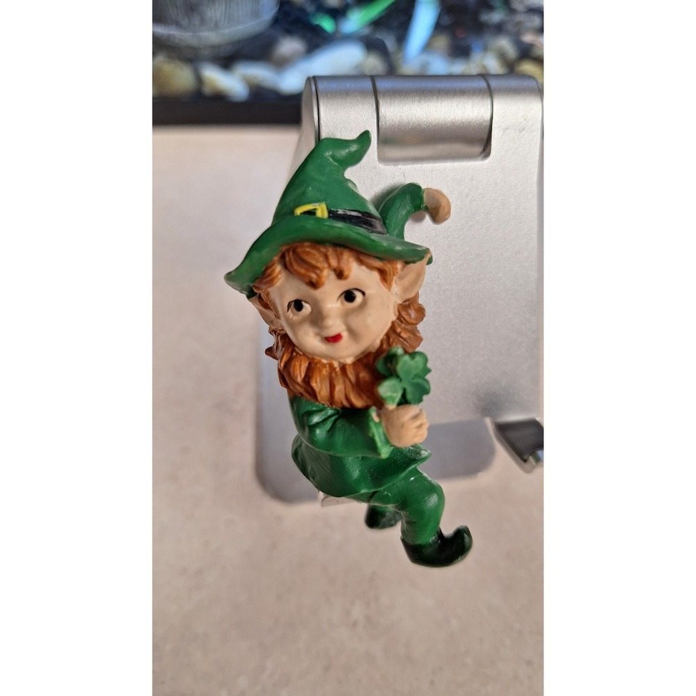 VINTAGE LEFTON LEPRECHAUN FIGURINE ST PATRICKS DAY ELF JAPAN - Picture 6 of 7